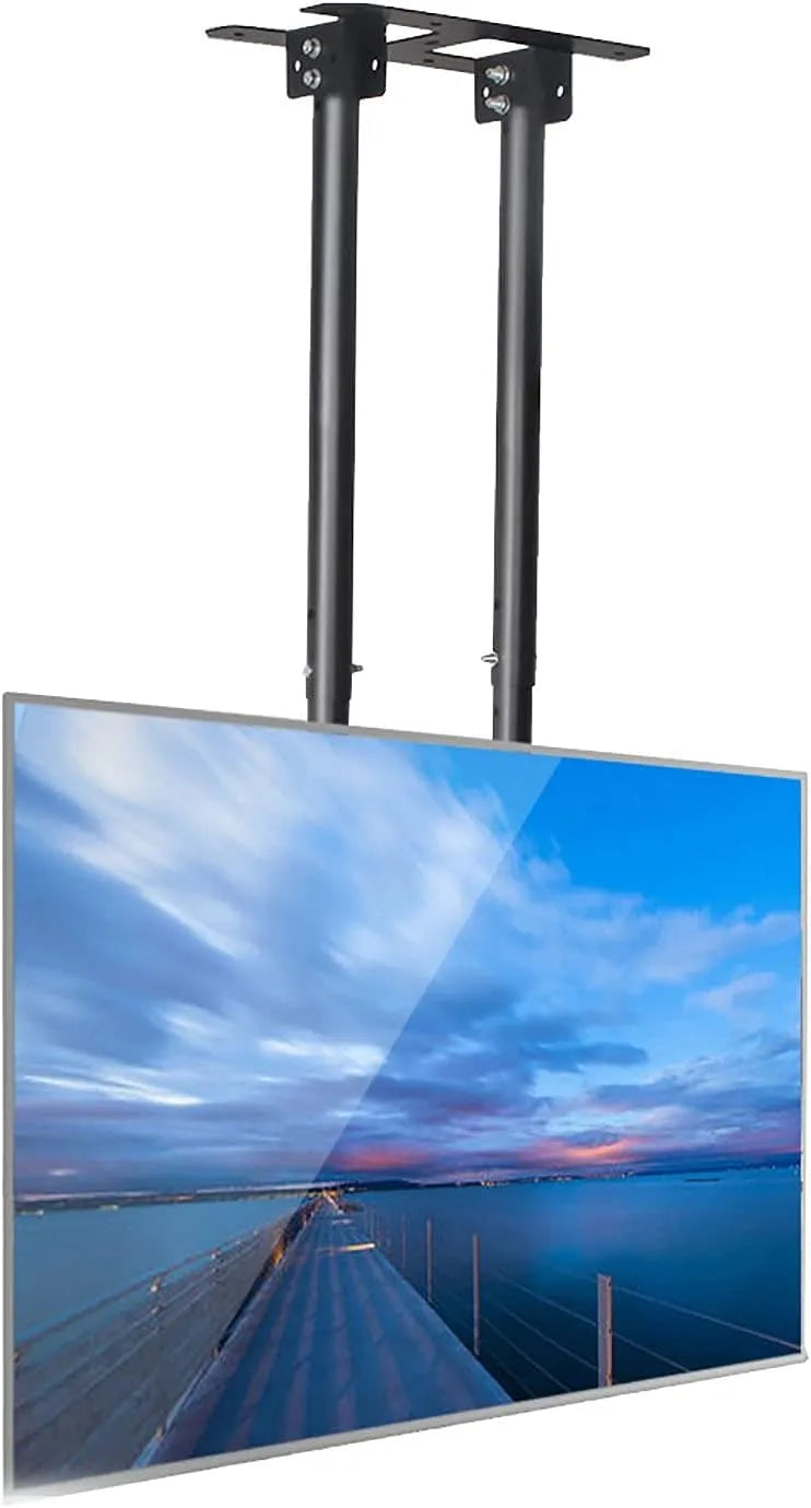Smart TV, 80 pollici, televisore, montaggio a parete, staffa regolabile da 114 a 159, 7 cm, Supporto da parete per TV a soffitto, altezza regolabile