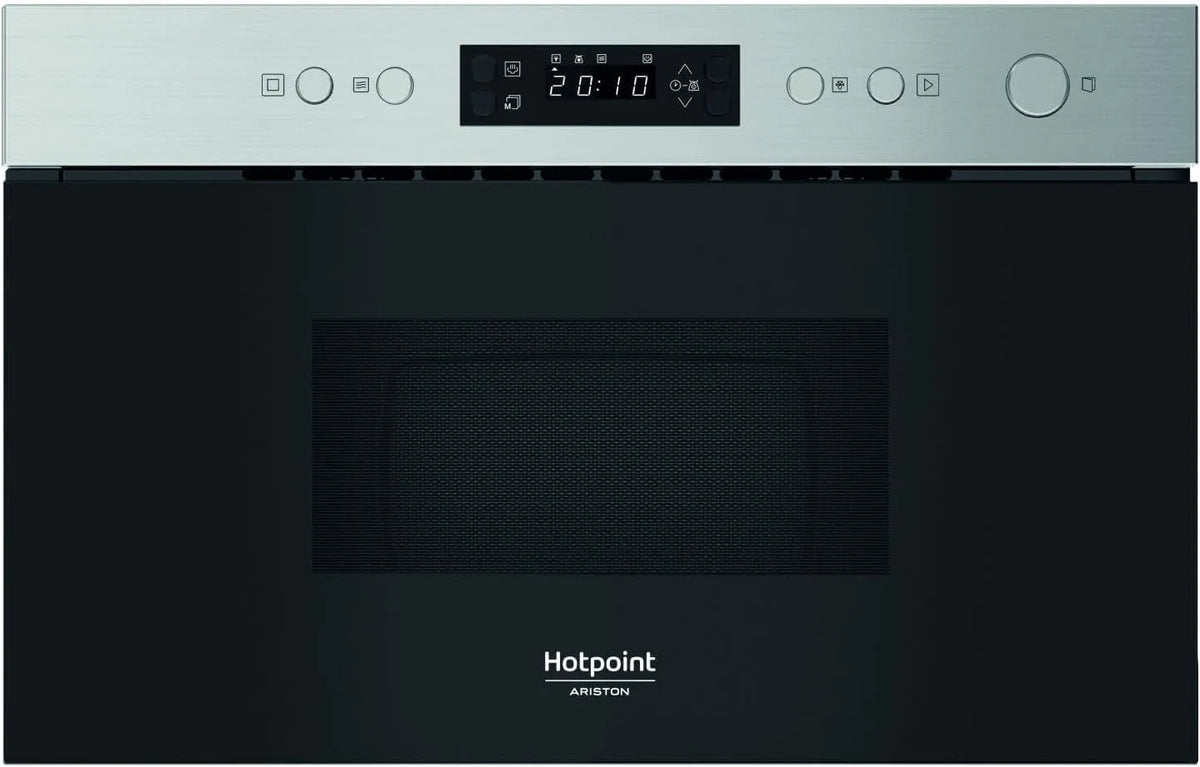 Forno a microonde, 22 L, 750 W, Hotpoint K11O, da incasso, acciaio inox, nero, Hotpoint Ariston HAM K11O X Nero