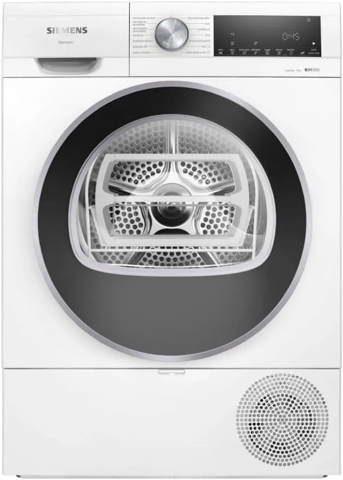 Siemens iQ500 WQ42G200ES Asciugatrice, 9 kg, bianco, Siemens - Asciugatrice con pompa di calore, autoDry, mezzo carico