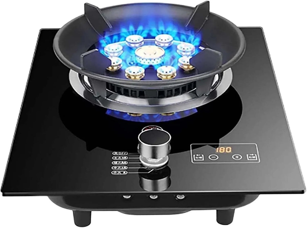 Piano cottura a gas, portatile, timer, fornello a gas, 7 kW, bruciatore singolo, per cucina domestica e campeggio