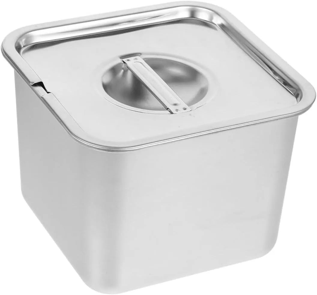 Congelatore, acciaio inox, freezer verticale, Contenitore con Coperchio Ermetico in Acciaio Inossidabile per Alimenti per Conservazione Contenitore