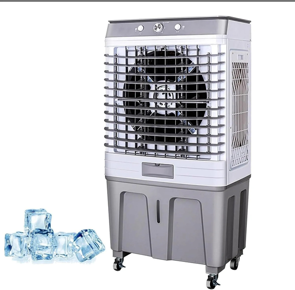 Dell 60Litri Condizionatore, 116cm, 60 L, portatile, industriale, ampio serbatoio, professionale, Flusso D'aria Ad Ampio Angolo Di 120°, Raffrescatore