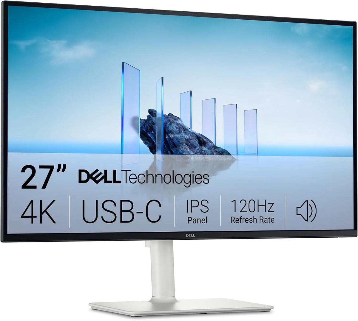 Dell S2725QC Monitor, 3840 × 2160, 4 ms, 120 Hz, 4K UHD, pannello IPS, USB, 120Hz, 4ms