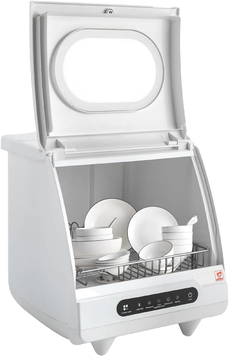 Dell Lavastoviglie, libera installazione, portatile, 2 Modalità Di Lavaggio Porta Cesto Per Posate E Tubo Dell'acqua, Adatto Per Casa, Ufficio
