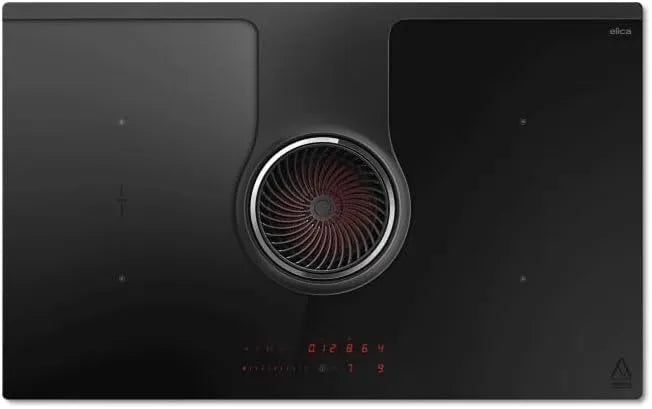 Piano cottura a induzione, piastra a induzione, Elica PRF0196318 BL, 83, nero, Black