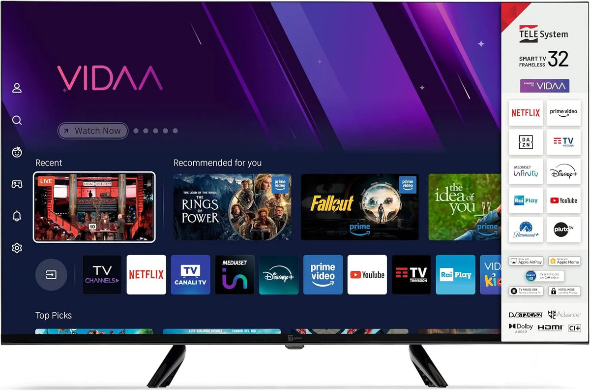 Smart TV, 32 pollici, televisore, TELE System Smart TV 32' HD