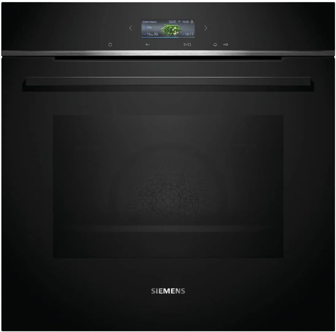 Siemens iQ700 HB734G1B1 Forno elettrico, 60 x 60 cm, da incasso, touch, nero, Made in Germany, ecoClean & humidClean, autopulente, Air Fry, programmi