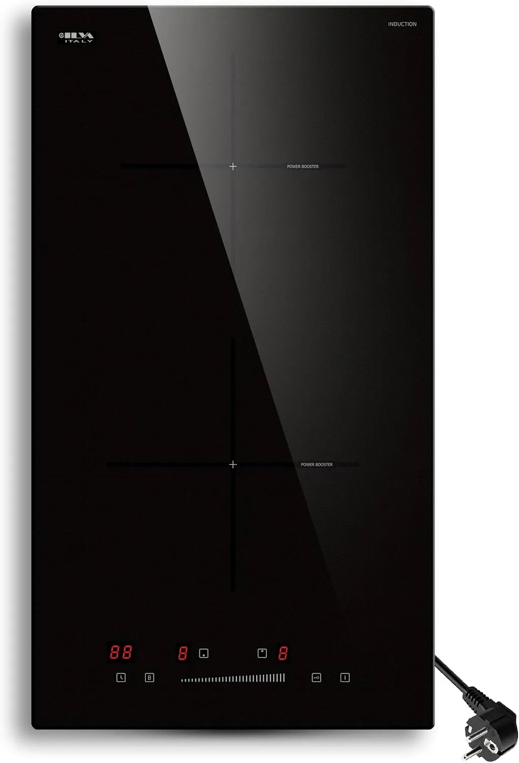 Prodotto STARCHARTS Piastra Induzione 2 Fuochi Incasso 52x29cm 3680W Boost Timer ILVA