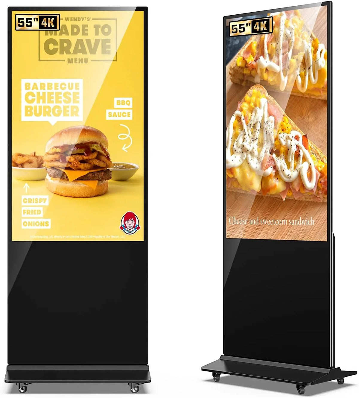Display digital signage, 65 pollici, display pubblicitario LCD, touch, Wi-Fi, Android OS, Full HD, HDMI, USB, visualizzazione pubblicitaria digitale