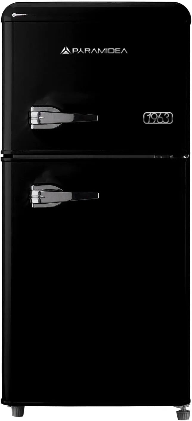 Frigorifero MAMBO105B, 100 L, nero, PYRAMIDEA Frigo Retrò 100 litri lordi Color Nero MAMBO105B