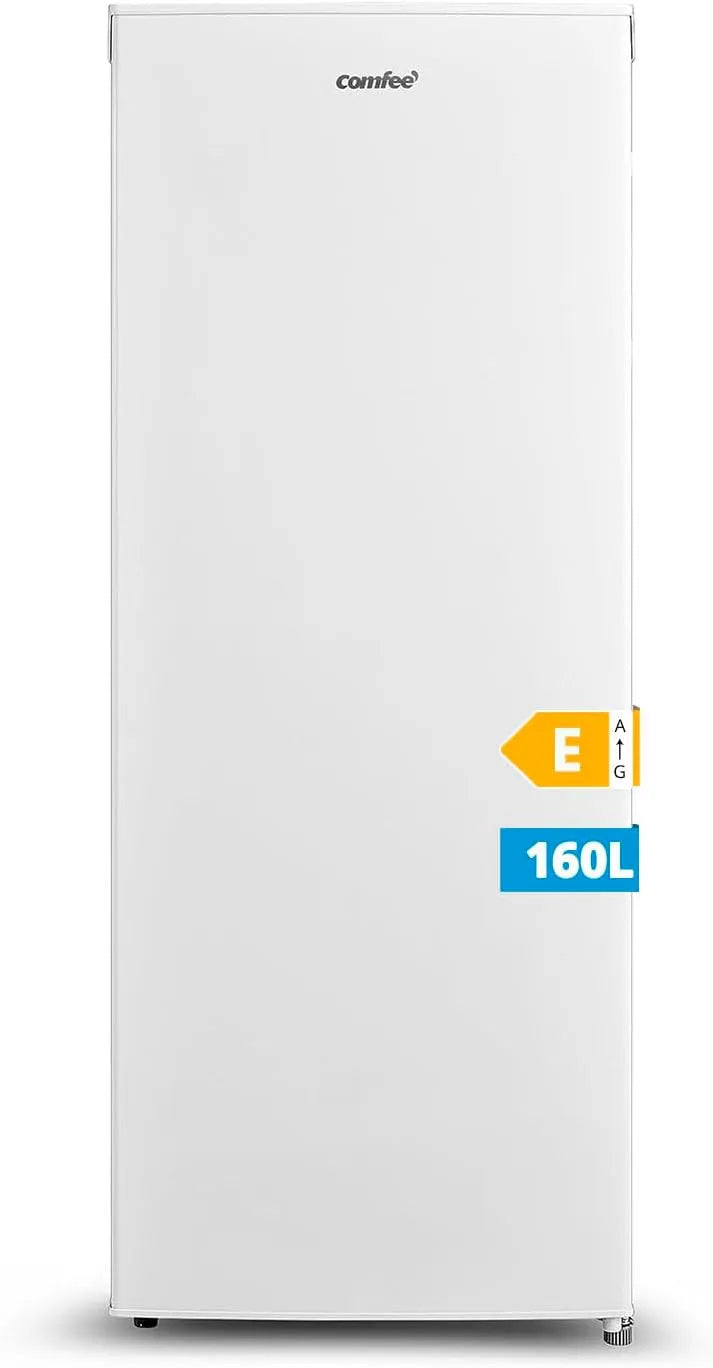 Congelatore, 160 L, COMFEE' RCU160WH2, freezer verticale, bianco, Congelatore 4 Stelle Verticale 160L 5 Cassetti Bianco
