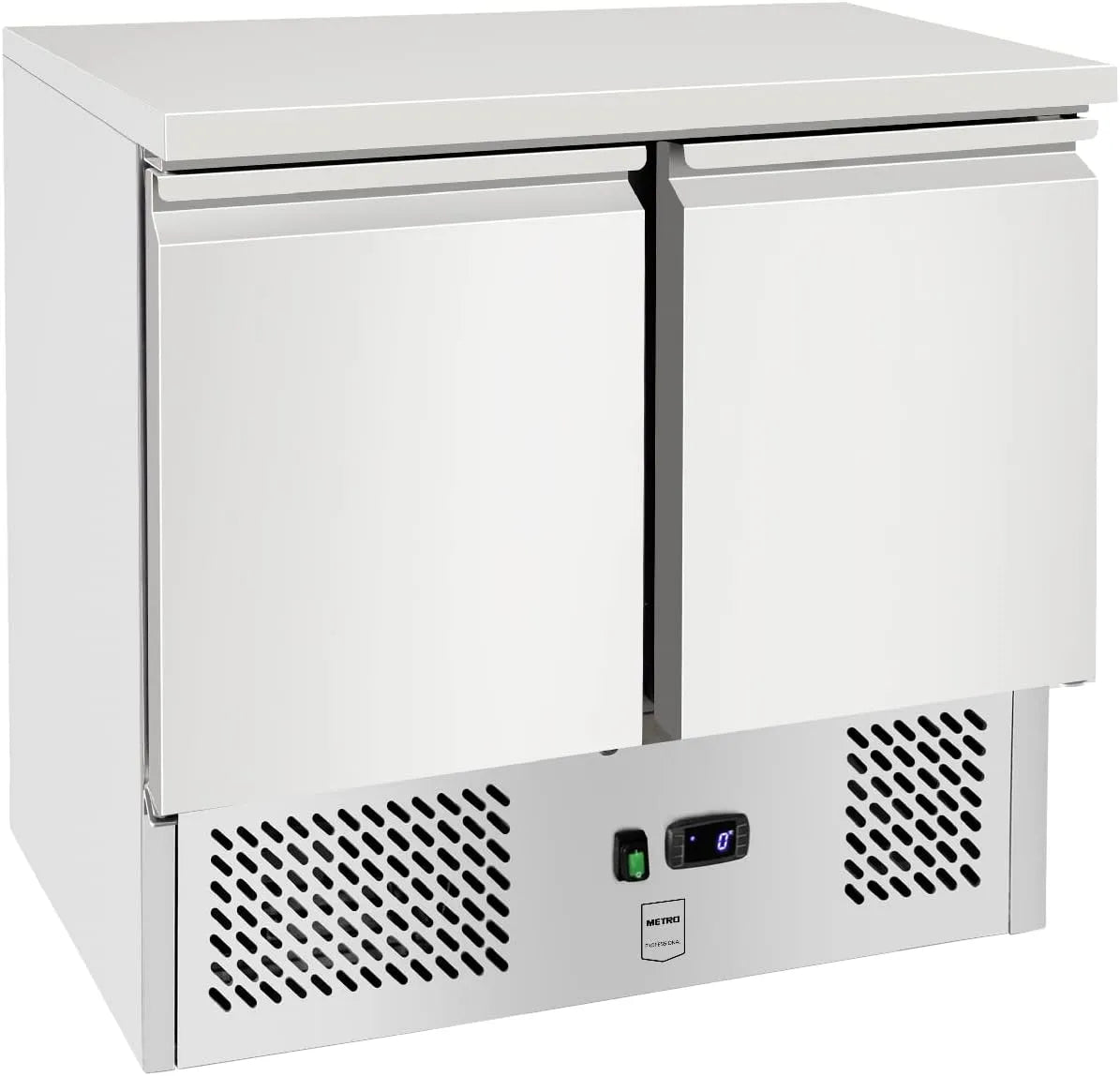 modello GSF3600 GN1, METRO Professional Banco refrigerato GSF3600, per contenitori GN1, 169 L, 220 W, 0°C - +8°C, con 4 ripiani e serratura, argento