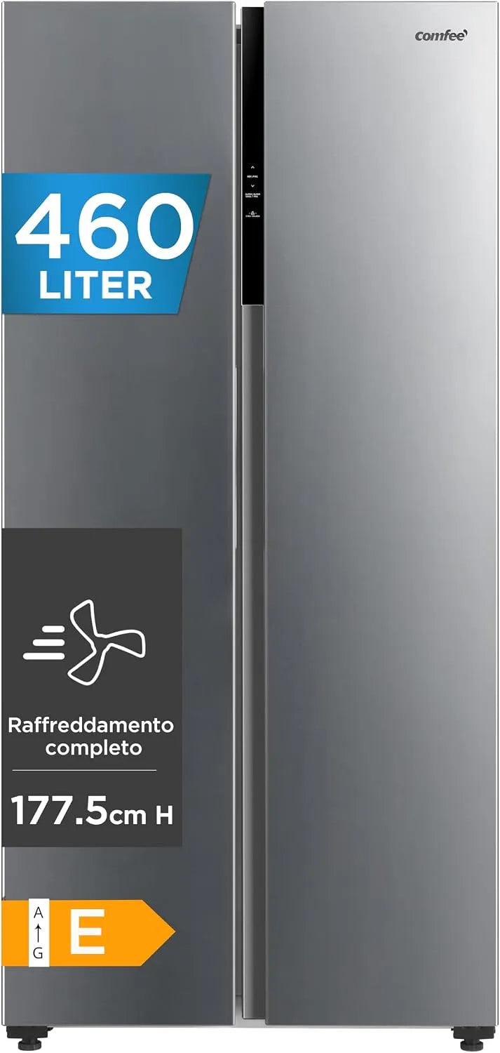 Frigorifero, 460 L, COMFEE' RCS609IX2, No Frost, COMFEE' 460L Frigorifero Americano Side by Side