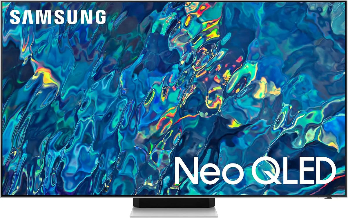 Samsung QE55QN95BAT Smart TV, 55 pollici, televisore, 4K UHD, QLED, DVB-T2, Google Assistant, Alexa e Siri, argento, 2022, Bright Silver