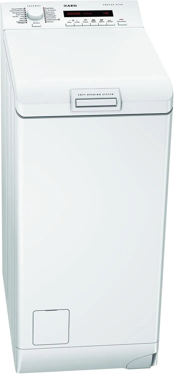 AEG L76265TL3 Lavatrice, 6 kg, bianco, 1200 giri, min, AEG L76265TL3 - Lavatrice con caricamento dall'alto
