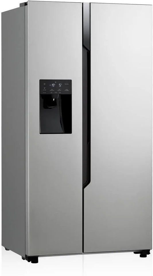 LG GSM32HSBEH Frigorifero, 562 L, 91, 0 x 69, 3 x 178, 6 cm, classe energetica E, No Frost, ampio serbatoio, argento, 562L, Frigorifero Side-by-Side