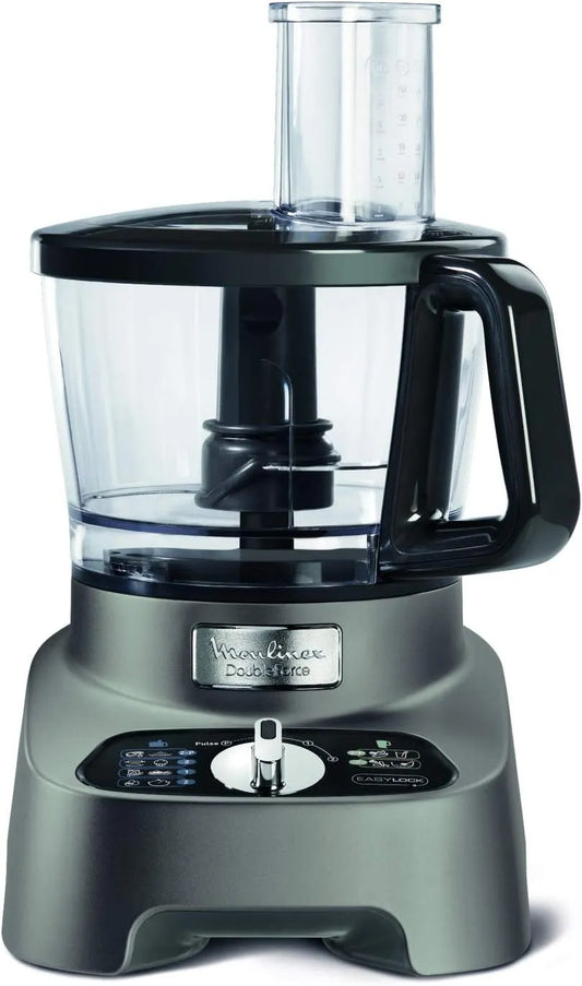 Moulinex FP825E Robot da cucina, 3 L, 1000 W, 31 programmi, 10 Accessori, 6 Velocità, Moulinex FP825E Double Force Robot da Cucina Multifunzione