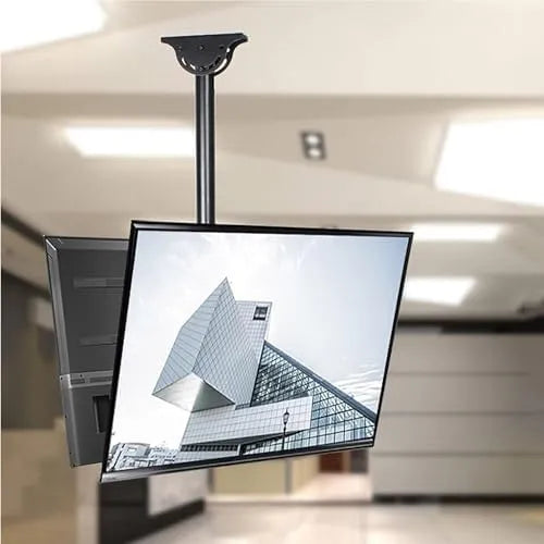 Smart TV, 70 pollici, televisore, 4K UHD, da appendere, Supporto per TV da soffitto a 2 lati, retrattile, girevole, universale