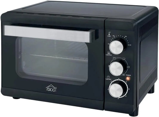 Forno elettrico, 24 L, 1380 W, 6 programmi, 100 a 230 °C, DCG MBN24 A13, timer, compatto, 2 zone di temperatura, DCG MBN24 - Fornetto Elettrico 24