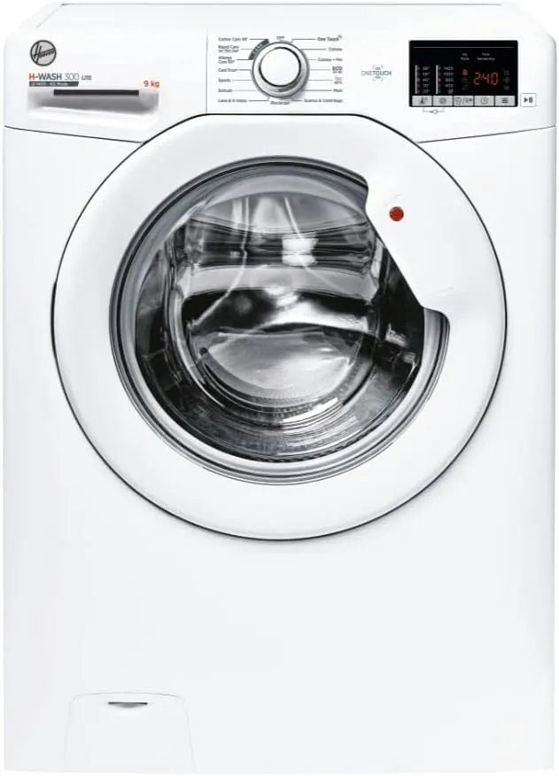 Hoover H3W 492DE-11 Lavatrice, 60x52x85 cm, 9 kg, classe energetica D, libera installazione, bianco, 1400 Giri, Connettività NFC, Carica Frontale