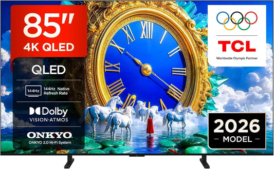 TCL 85A400 Smart TV, 85 pollici, televisore, 4K UHD, QLED, HDR, design piatto e sottile