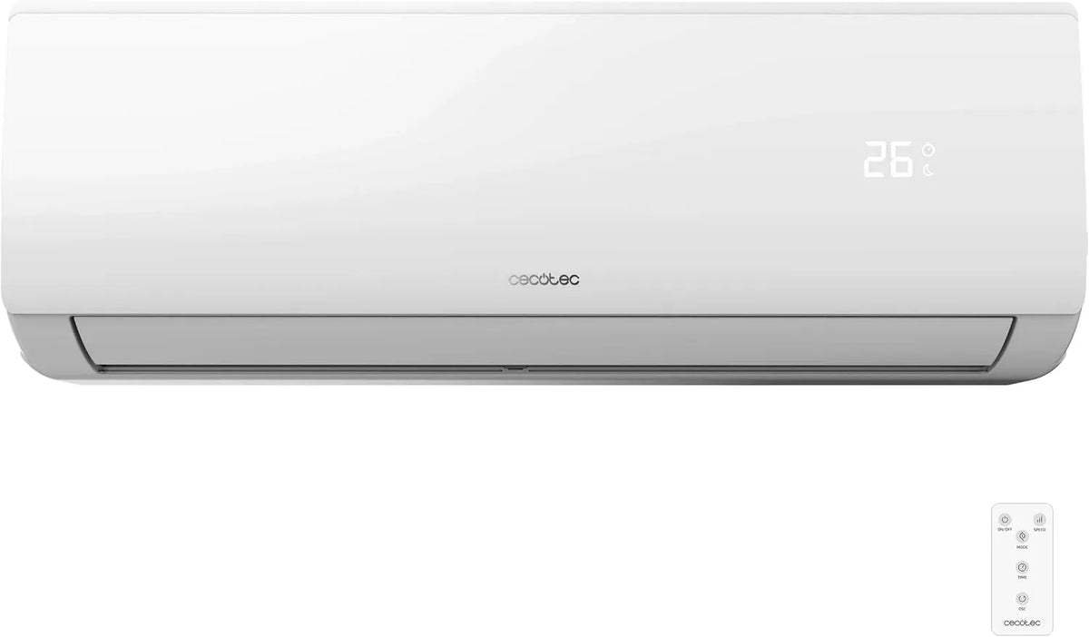 Cecotec Motore DC, Aria Condizionata Split AirClima 9000 Smartfresh. 9000 BTU, Pompa di Calore, Telecomando, Display LED, 5 Modalità, 8 Velocità