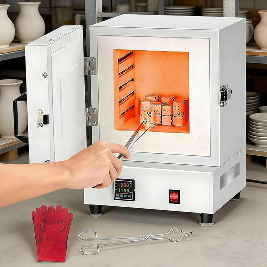 Forno elettrico, industriale, Forno di fusione dei metalli 1150°C per odontoiatria e trattamento dei gioielli, Forno a muffola per ceramica