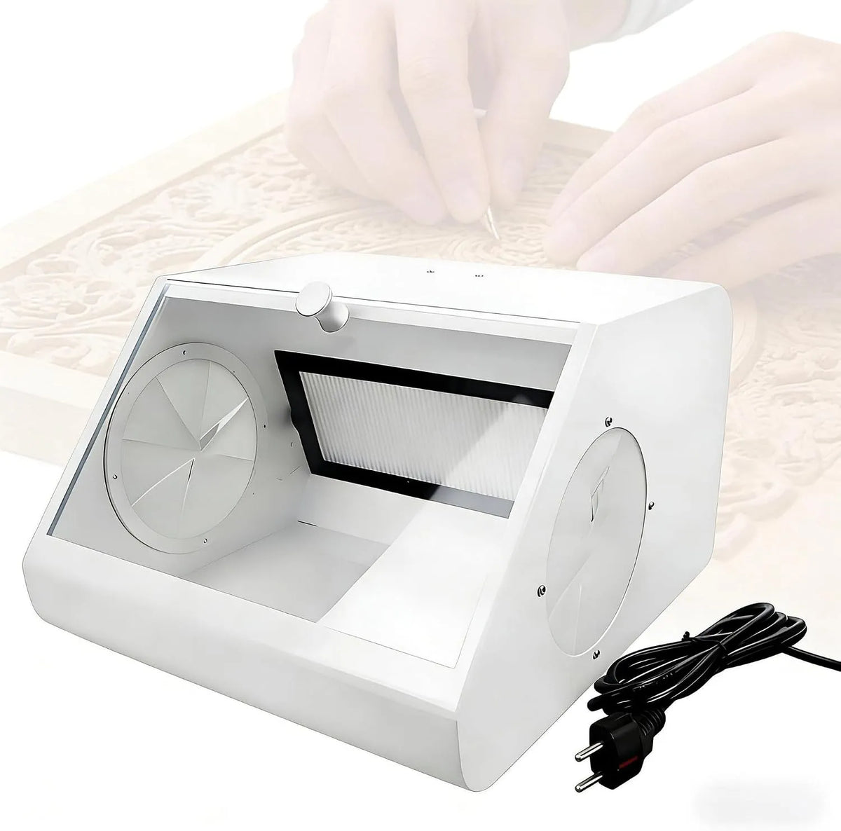 Cappa aspirante, cappa da cucina, professionale, Cappa aspirante per polveri dentali completamente chiusa Scatola di sabbiatura professionale da