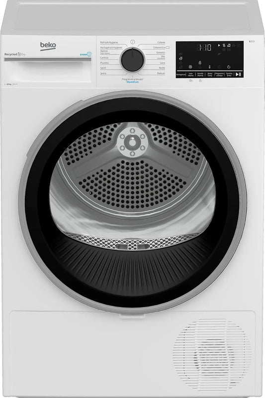 Beko BT3103IS Asciugatrice, 10 kg, classe energetica E, Inverter, Pompa di calore