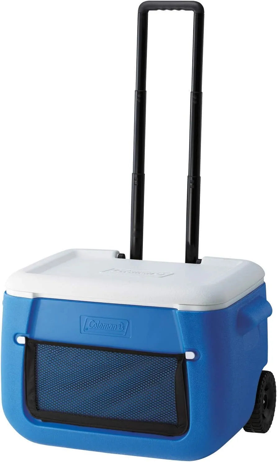 Frigorifero portatile, 47 L, mini frigo portatile, Coleman 50 QT Poly-lite Ghiacciaia con Rotelle, Frigo Portatile per Bevande