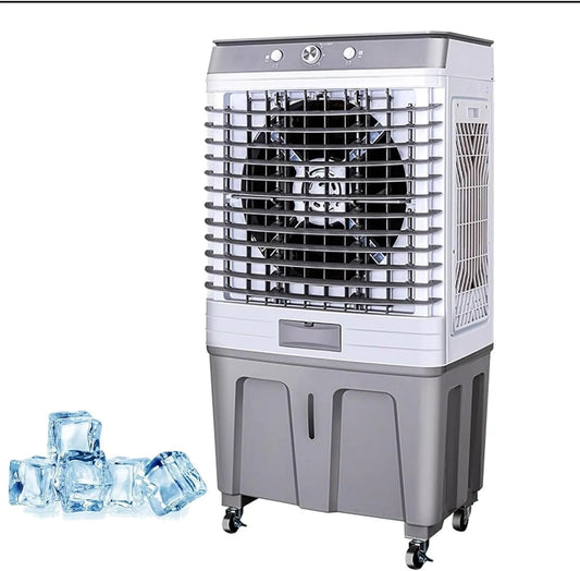 Dell 60Litri Condizionatore, 116cm, 60 L, portatile, industriale, ampio serbatoio, professionale, Flusso D'aria Ad Ampio Angolo Di 120°, Raffrescatore