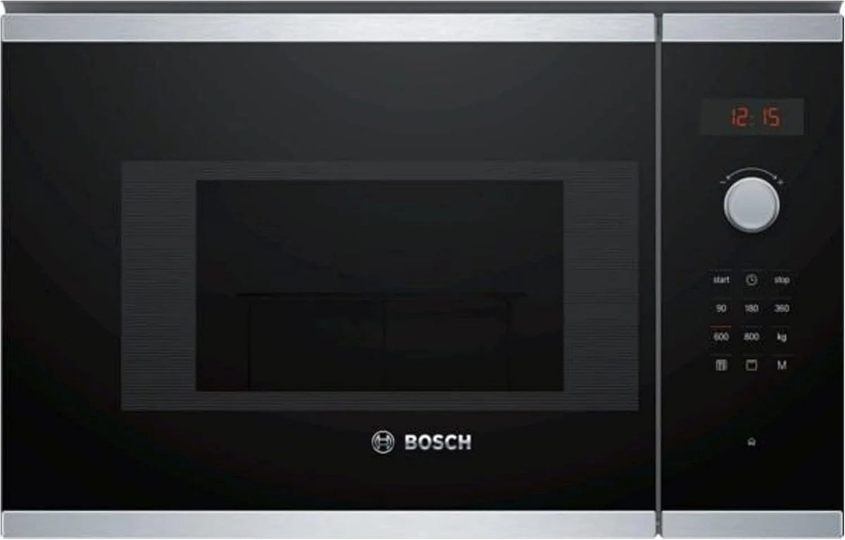 Bosch Bel523Ms0 Forno a microonde, 594 X 382 X 317 Mm, 20 L, 800 W, da incasso, nero, Bosch Elettrodomestici Bel523Ms0 Microonde Integrabile Ad