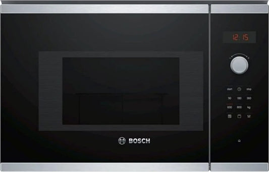 Bosch Bel523Ms0 Forno a microonde, 594 X 382 X 317 Mm, 20 L, 800 W, da incasso, nero, Bosch Elettrodomestici Bel523Ms0 Microonde Integrabile Ad