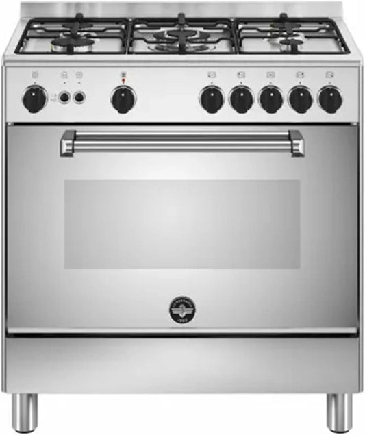 Cucina con forno AMN855GXV/24, 80x50 cm, classe energetica E, acciaio inox, AMN855GXV/24 Americana Cucina a gas con forno a gas 80x50 cm colore Inox