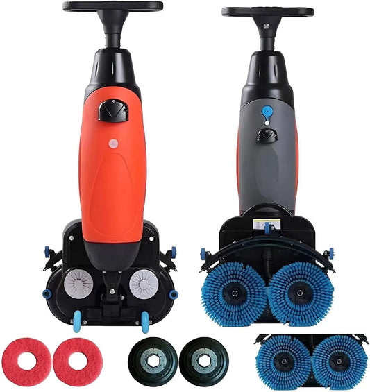 Lavasciuga 4L+6L, 4 L, 36 V, lavatrice, asciugatrice, professionale, Potenza Spazzola 2x200W e Doppi Serbatoi da, lavasciuga Pavimenti elettrica da