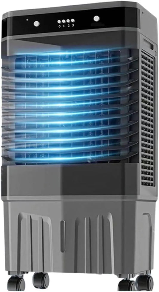 Dell Condizionatore, portatile, timer, industriale, 3 velocità, ampio serbatoio, professionale, Raffrescatore evaporativo con Serbatoio dell'Acqua