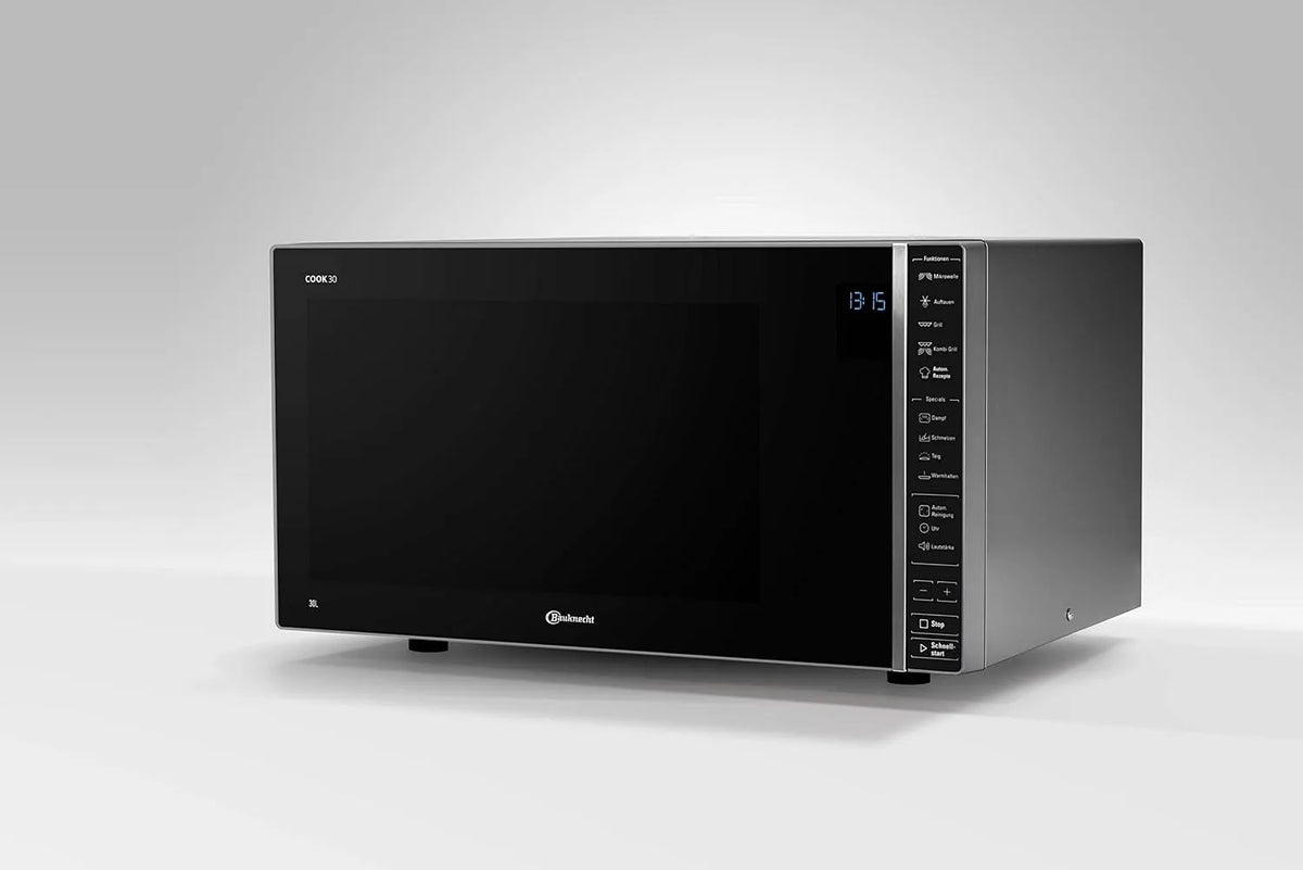 Bauknecht Forno a microonde, 30 L, 900/1050 W, vapore, MW 304 M, griglia al quarzo 1050 W, funzione AutoClean, funzione yogurt, funzione di fusione