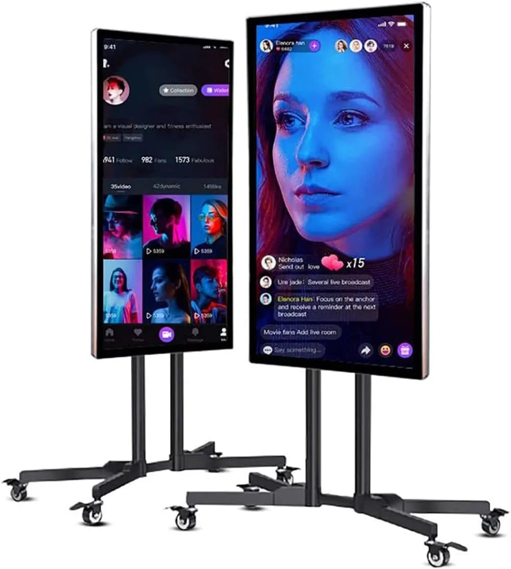 Display digital signage, 32 pollici, display pubblicitario, visualizzazione pubblicitaria digitale, Schermo streaming trasmissione live, soluzione