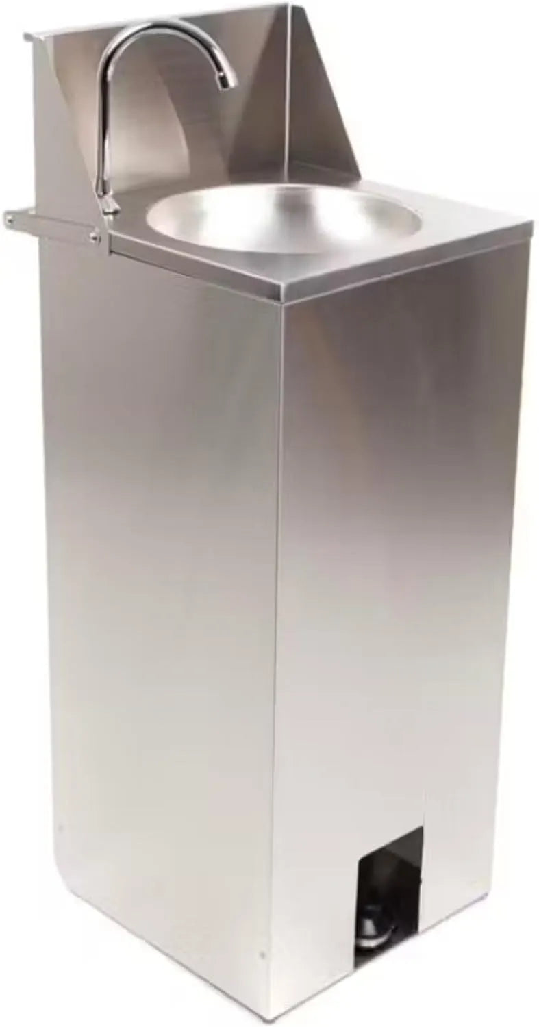 Lavatrice, acciaio inox, compatta e igienica, ideale per spazi professionali, Générique Lavatrice a mano autonoma in acciaio inox con controllo del