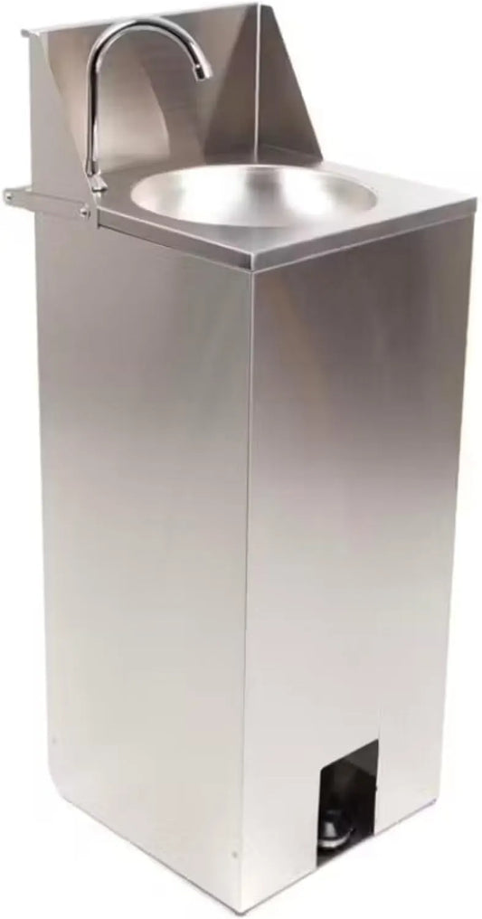 Lavatrice, acciaio inox, compatta e igienica, ideale per spazi professionali, Générique Lavatrice a mano autonoma in acciaio inox con controllo del