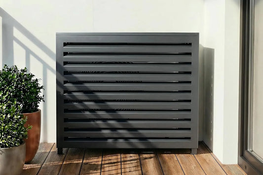 Prodotto Taglia M, Casanoov Copertura Per Climatizzatore E Pompa Di Calore ANETO Alluminio Grigio