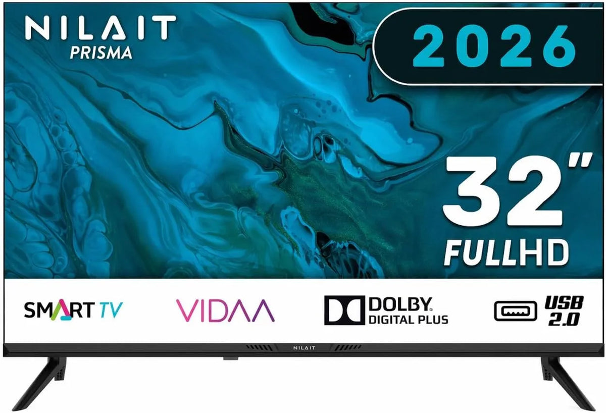 Smart TV, 32 pollici, televisore, Nilait 32FD7004SVIOS, HDMI, USB, Wi-Fi, DVB-T2, Full HD, Sistema VIDAA, WiFi