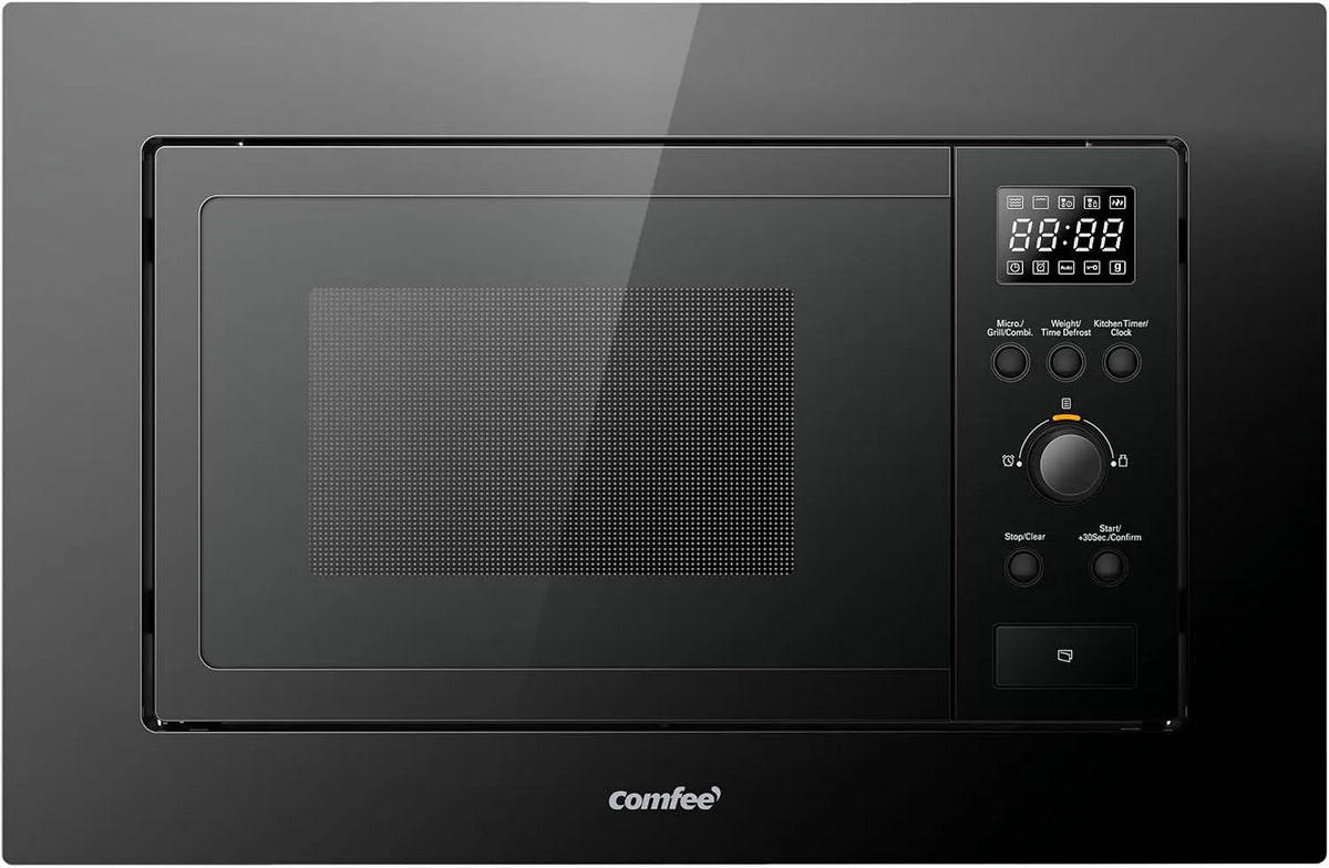 Forno a microonde CBMAG820BJL-BK, 20 L, 800 W, grill, da incasso, scongelamento, nero, 8 Menù automatico, 5 Livelli di Potenza, 20 Litri, 800W