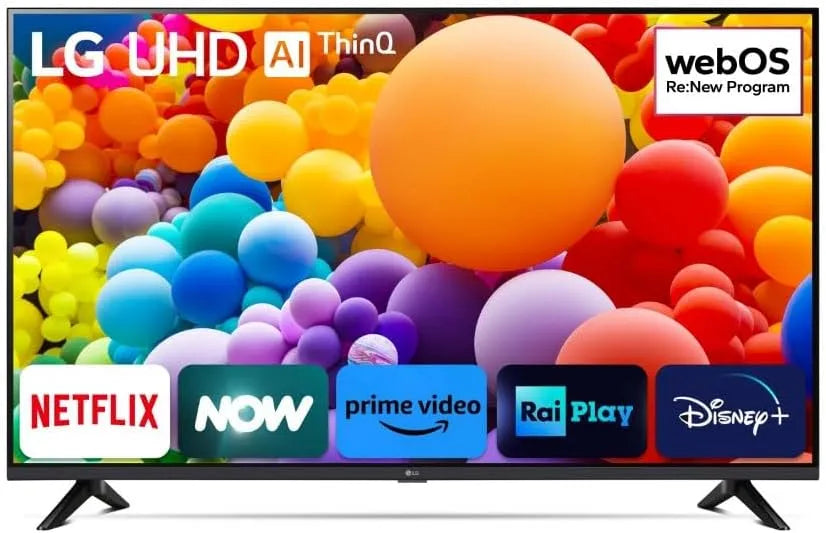 LG UT73 Gen7 Smart TV, televisore, 4K UHD, HDR, webOS, HDMI, Wi-Fi, HDR10 Pro, UHD 55'', 55 006LA, Serie 2024, 20W, webOS 24, Processore α5, 3 HDMI