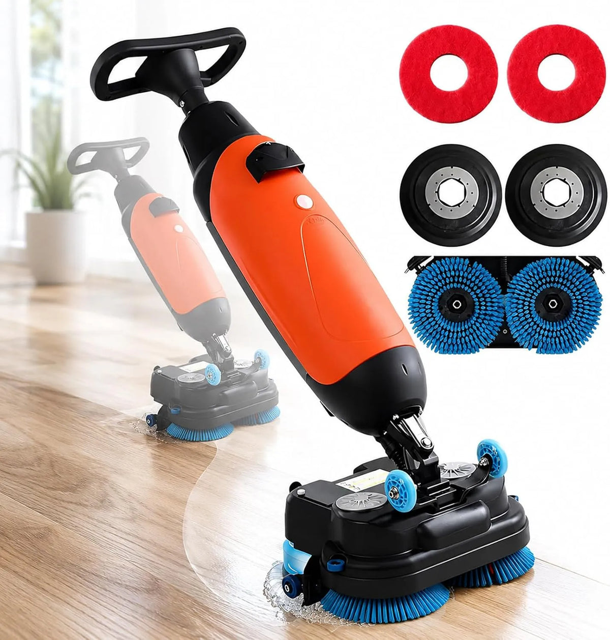 Lavasciuga, lavatrice, asciugatrice, professionale, rosso, Macchina Lava Aspira Pavimenti