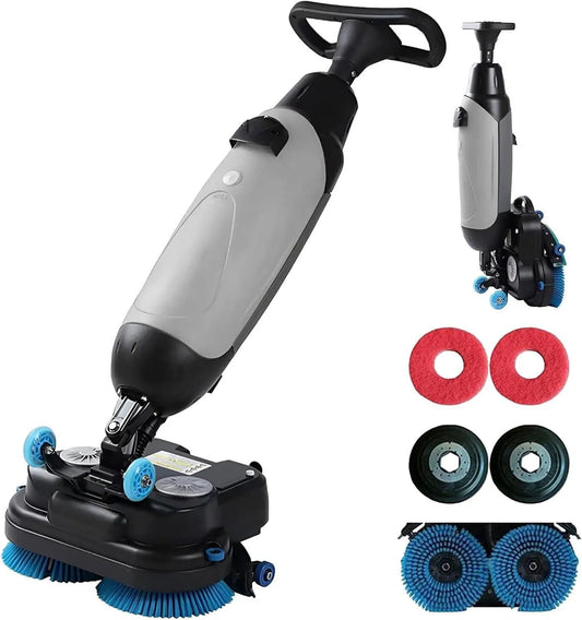 Asciugatrice, 43 cm, professionale, 360 giri, minuto, semovente, compatta, efficiente per vari tipi di pavimento