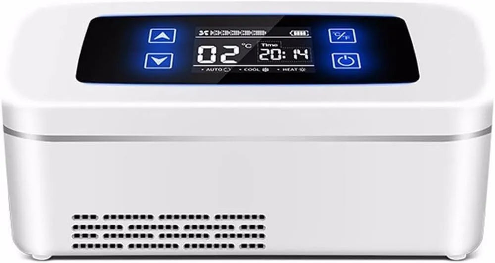 Frigorifero portatile, vano congelatore, USB, auto, trasporto di insulina e farmaci, mini frigo portatile