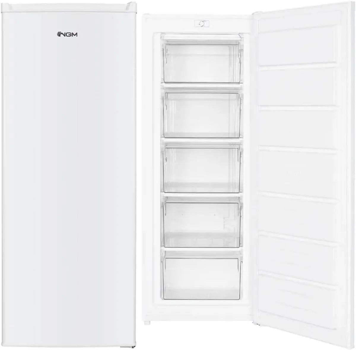 Congelatore, 168 L, classe energetica E, Ngm CV241WME kg, 24h, freezer verticale, Capacità congelamento 7, 8 kg, 168 litri