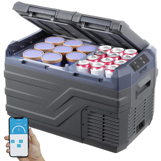 VEVOR Congelatore, 25 L, 24 V, portatile, vano congelatore, freezer verticale, Gamma Regolabile da -20~20 °C, 12 Volt, Dispositivo di Raffreddamento a