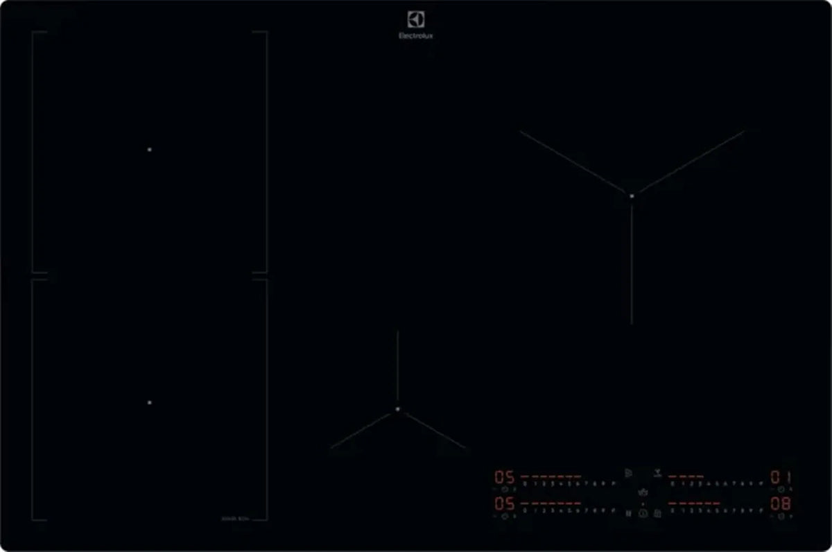 Electrolux KIS82453I Piano cottura a induzione, 80 cm, 4 fuochi, piastra a induzione, 4 Zone, Aspirante